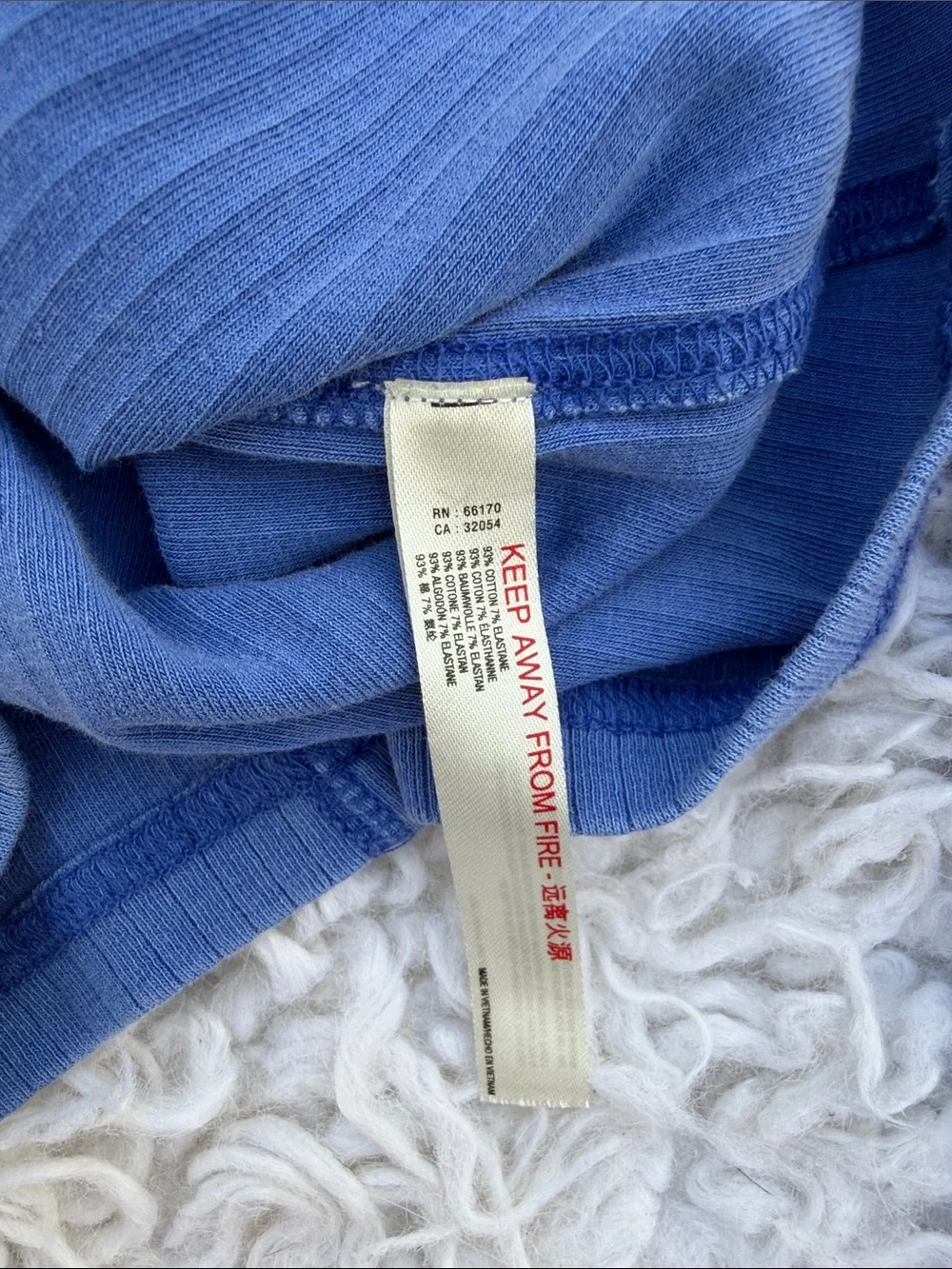 Free People Ribbed Mock-Neck Long-Sleeve Top - Periwinkle Blue